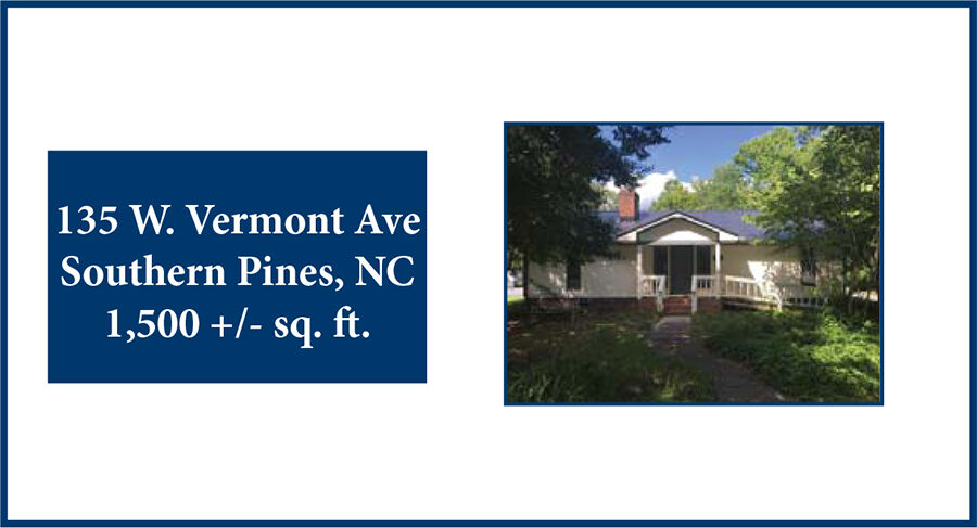 135 W. Vermont Ave., Southern Pines, NC
